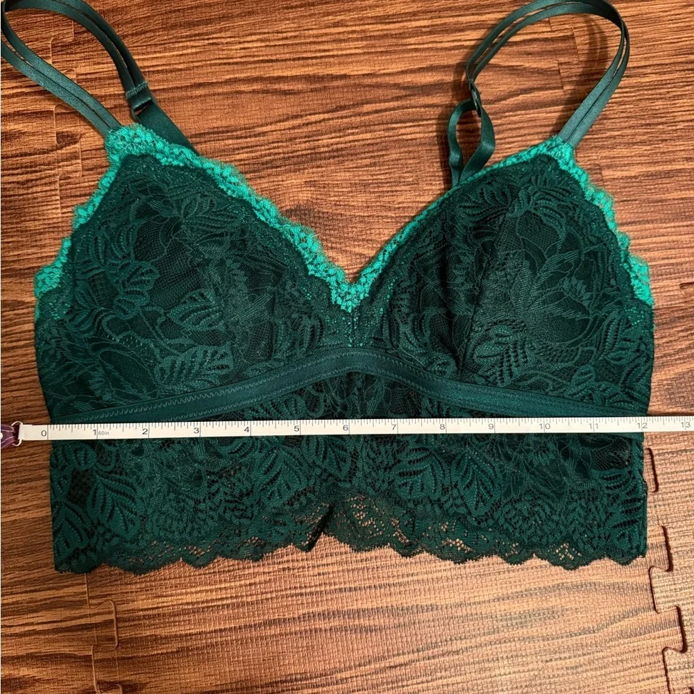 Auden Emerald Lace Bralette - M - Picture 7 of 8